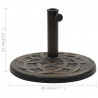 Podstawa pod parasol ogrodowy, okrągła, żywica, 11 kg, brąz