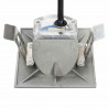 Lampy ścienne zewnętrzne LED, 6 szt., 2 W, srebrne, kwadratowe