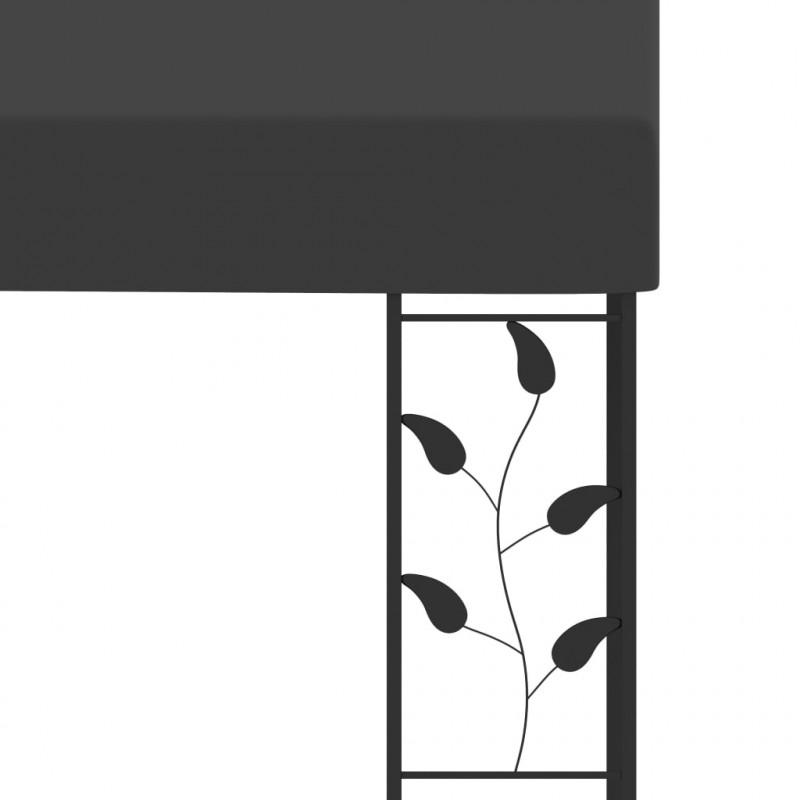 Altana przyścienna, 4 x 3 x 2,5 m, antracytowa