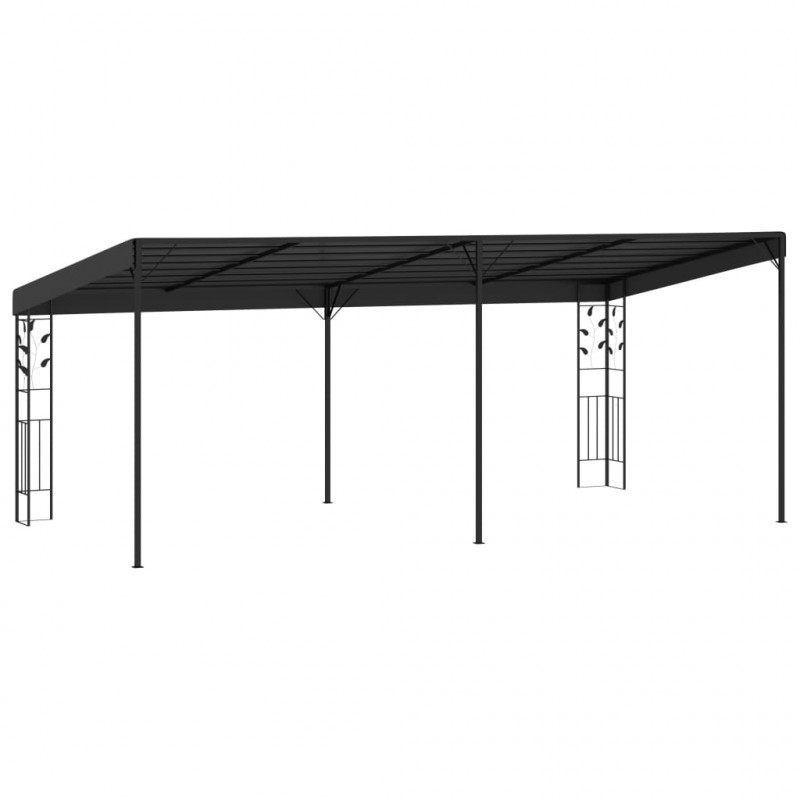 Altana przyścienna, 6 x 3 x 2,5 m, antracytowa