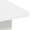 Stolik kawowy Biały 77 x 55 x 42 cm Materiał drewnopochodny