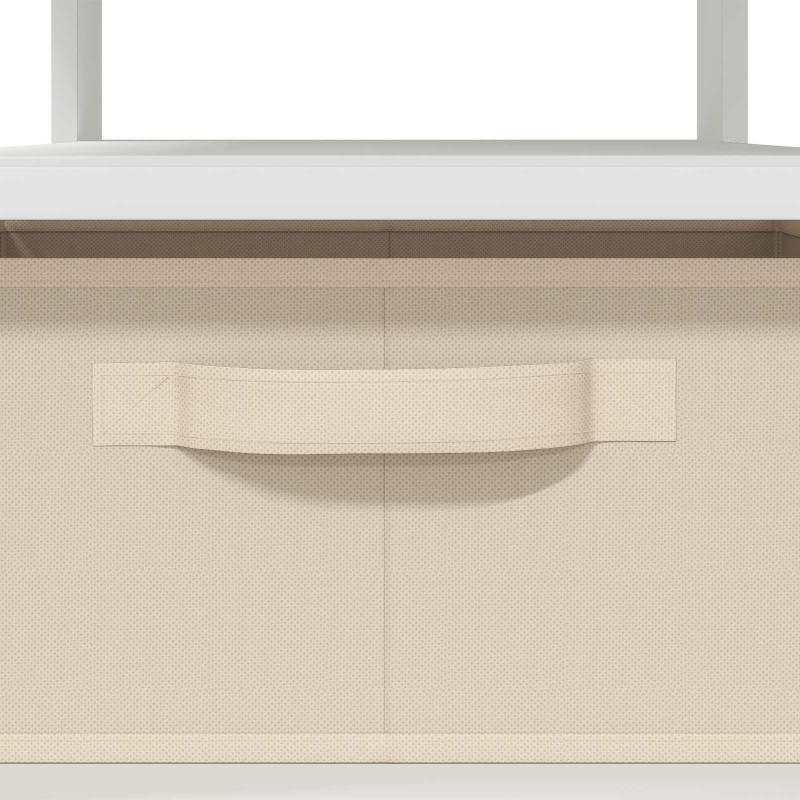 Stolik kawowy Biały 77 x 55 x 42 cm Materiał drewnopochodny