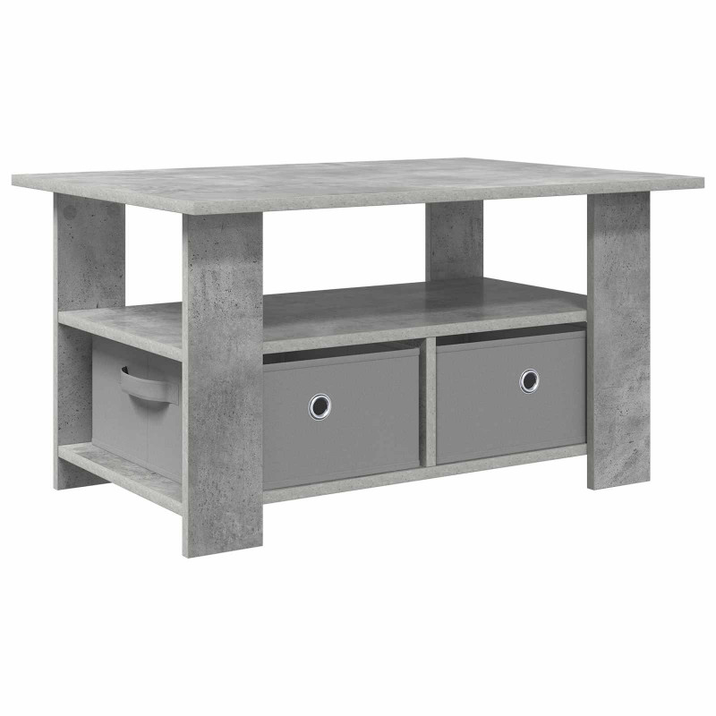 Stolik kawowy z szufladą Betonowy szary 77 x 55 x 42 cm