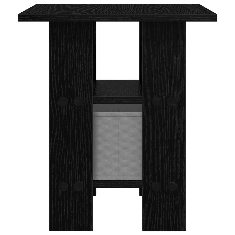 Stolik nocny z szufladą 2 pcs Czarny Dąb 41 x 40 x 45 cm