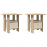 Stolik nocny z szufladą 2 pcs Dąb Sonoma 41 x 40 x 45 cm