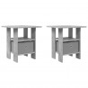 Stolik nocny z szufladą 2 pcs Betonowy szary 41 x 40 x 45 cm