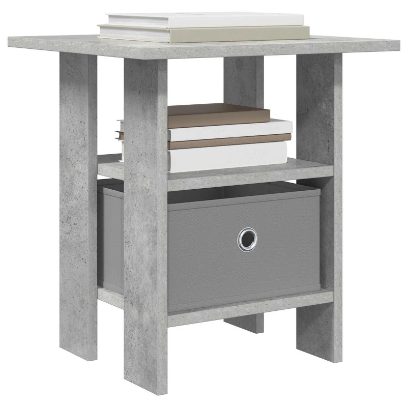 Stolik nocny z szufladą 2 pcs Betonowy szary 41 x 40 x 45 cm