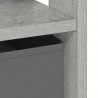 Stolik nocny z szufladą 2 pcs Betonowy szary 41 x 40 x 45 cm