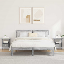 Stolik nocny z szufladą 2 pcs Szary Sonoma 41 x 40 x 45 cm