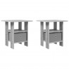 Stolik nocny z szufladą 2 pcs Szary Sonoma 41 x 40 x 45 cm