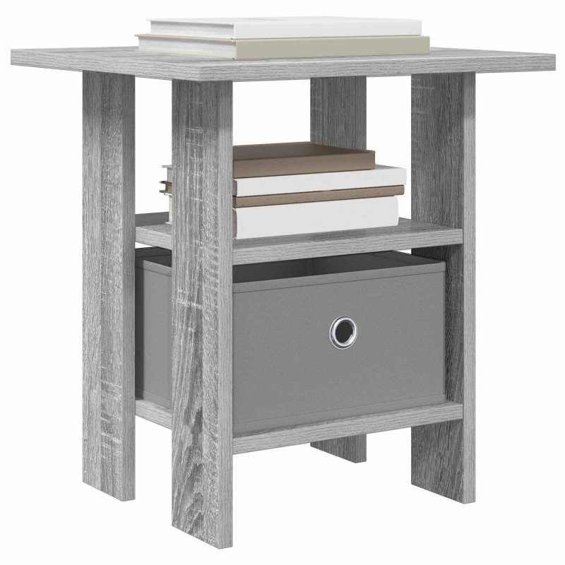 Stolik nocny z szufladą 2 pcs Szary Sonoma 41 x 40 x 45 cm