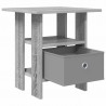 Stolik nocny z szufladą 2 pcs Szary Sonoma 41 x 40 x 45 cm
