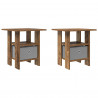 Stolik nocny z szufladą 2 pcs Stare drewno 41 x 40 x 45 cm
