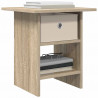 Stolik nocny Dąb Sonoma 41 x 40 x 45 cm Materiał drewnopochodny