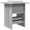 Stolik nocny z szufladą 2 pcs Szary Sonoma 41 x 40 x 45 cm