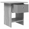 Stolik nocny z szufladą 2 pcs Szary Sonoma 41 x 40 x 45 cm