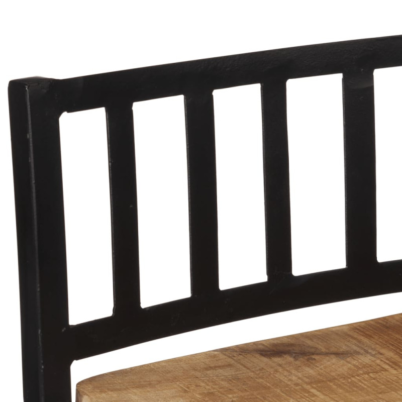 5-cz. zestaw mebli barowych, surowe drewno mango i metal