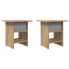 Stolik nocny z szufladą 2 pcs Dąb rzemieślniczy 41 x 40 x 45 cm