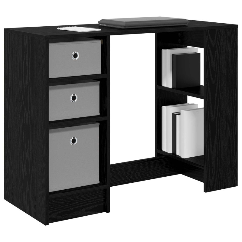 Biurko Czarny Dąb 100 x 40 x 75 cm Materiał drewnopochodny