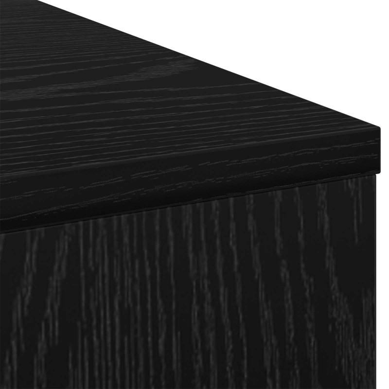 Biurko Czarny Dąb 100 x 40 x 75 cm Materiał drewnopochodny