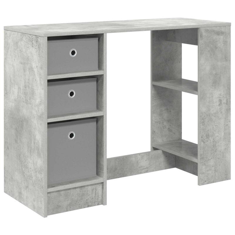 Biurko Betonowy szary 100 x 40 x 75 cm Materiał drewnopochodny