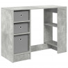 Biurko Betonowy szary 100 x 40 x 75 cm Materiał drewnopochodny