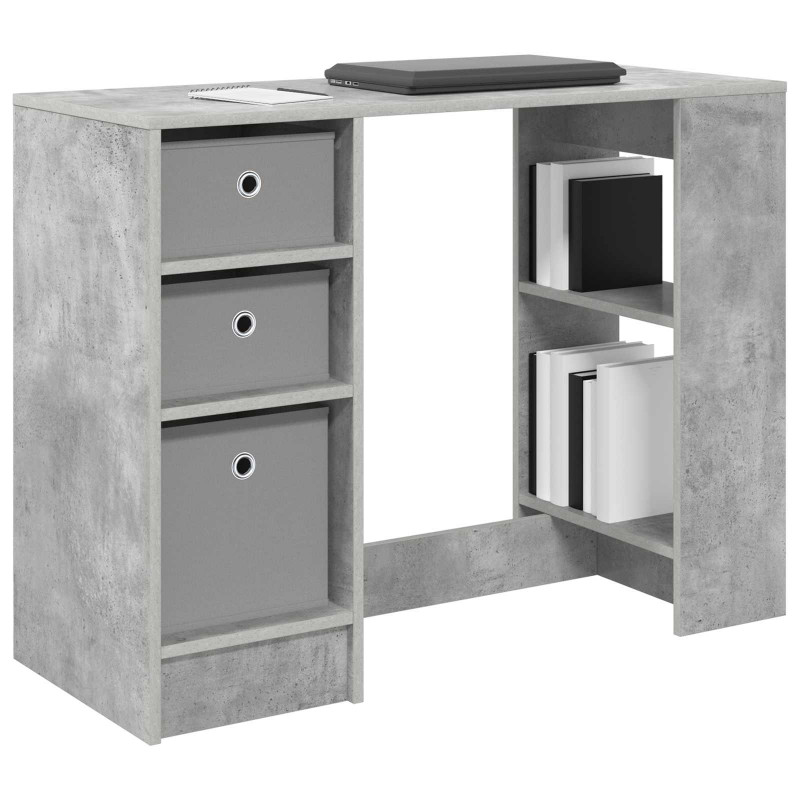 Biurko Betonowy szary 100 x 40 x 75 cm Materiał drewnopochodny