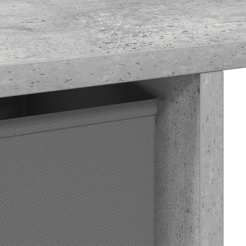Biurko Betonowy szary 100 x 40 x 75 cm Materiał drewnopochodny