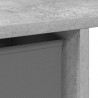 Biurko Betonowy szary 100 x 40 x 75 cm Materiał drewnopochodny