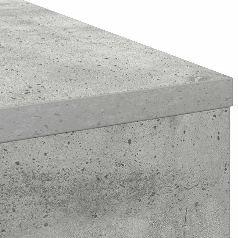 Biurko Betonowy szary 100 x 40 x 75 cm Materiał drewnopochodny