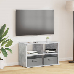 Stojak na telewizor z szufladą Betonowy szary 79 x 40 x 48 cm