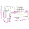 2-osobowa sofa z poduszkami, żółta, 140 cm, aksamit