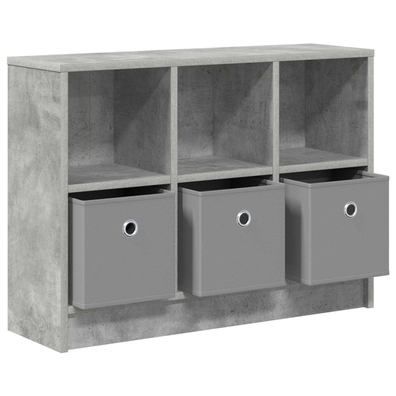 Bufet z szufladą Betonowy szary 73,5 x 22,5 x 53,5 cm