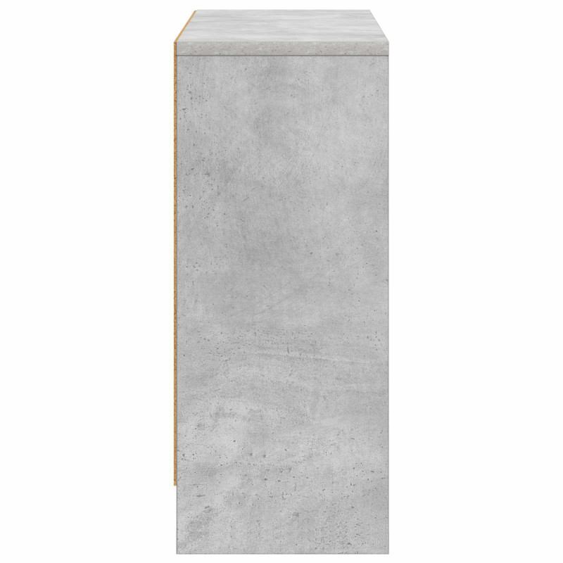 Bufet z szufladą Betonowy szary 73,5 x 22,5 x 53,5 cm