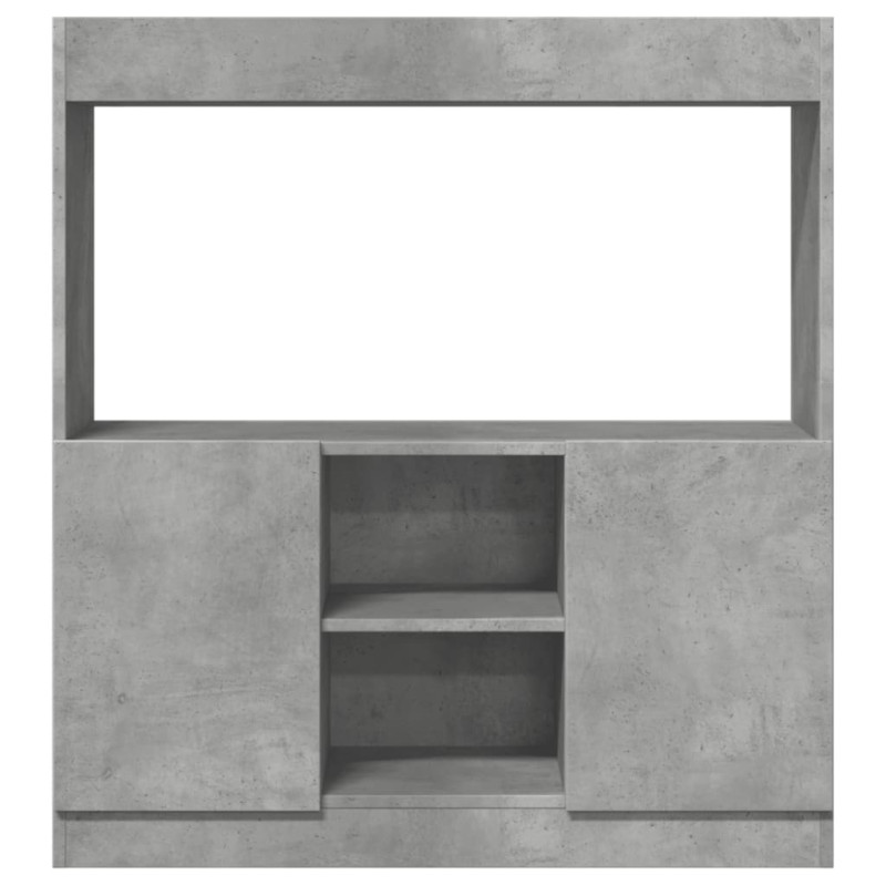 Wysoka szafka, szarość betonu, 92x33x100 cm