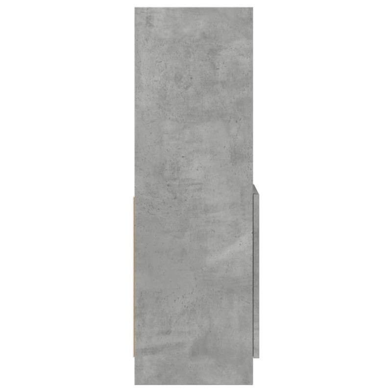 Wysoka szafka, szarość betonu, 92x33x100 cm