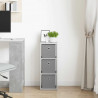 Bufet z szufladą Betonowy szary 25,5 x 22 x 69,5 cm