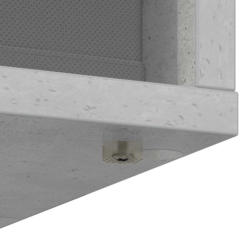 Bufet z szufladą Betonowy szary 25,5 x 22 x 69,5 cm