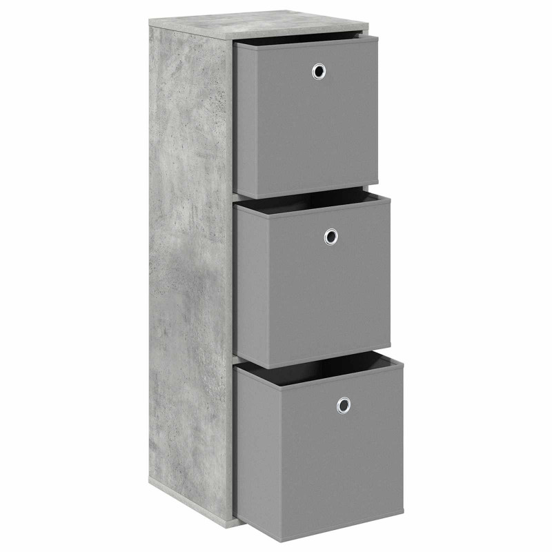 Bufet z szufladą Betonowy szary 35 x 32 x 99,5 cm
