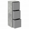 Bufet z szufladą Betonowy szary 35 x 32 x 99,5 cm