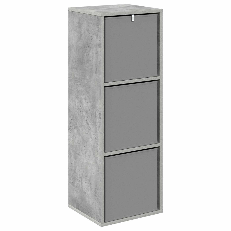 Bufet z szufladą Betonowy szary 35 x 32 x 99,5 cm