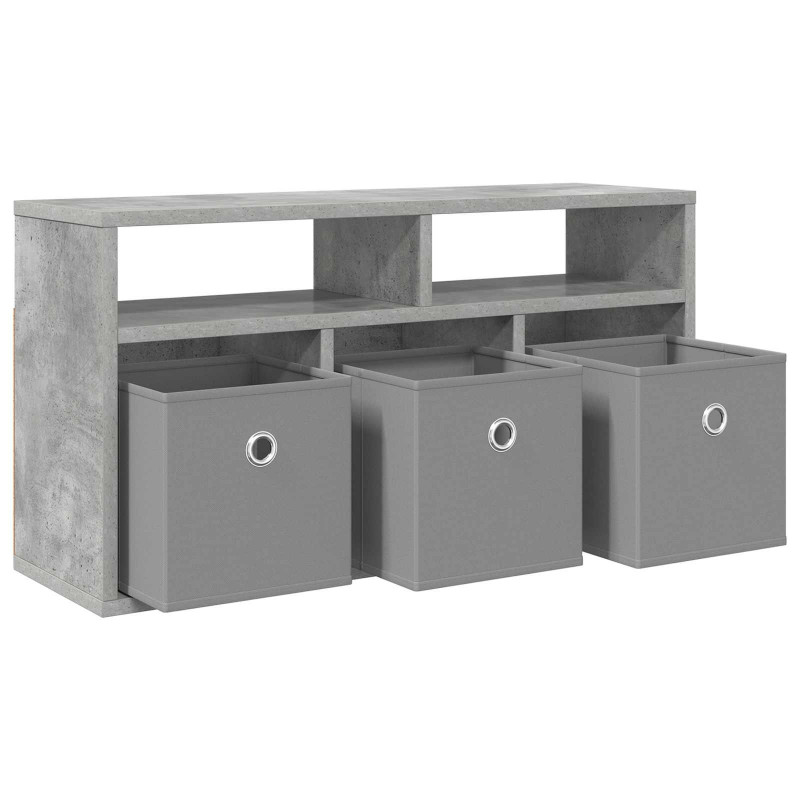 Nisko szafka z szufladą Betonowy szary 72 x 22,5 x 38 cm