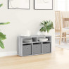 Nisko szafka z szufladą Szary Sonoma 72 x 22,5 x 38 cm