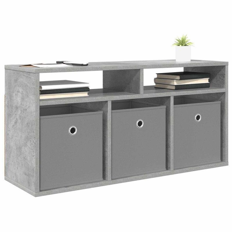 Nisko szafka z szufladą Betonowy szary 87 x 27,5 x 43 cm
