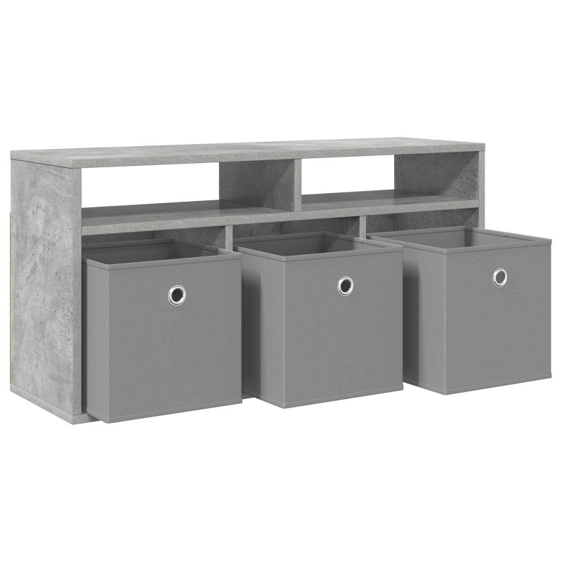 Nisko szafka z szufladą Betonowy szary 87 x 27,5 x 43 cm