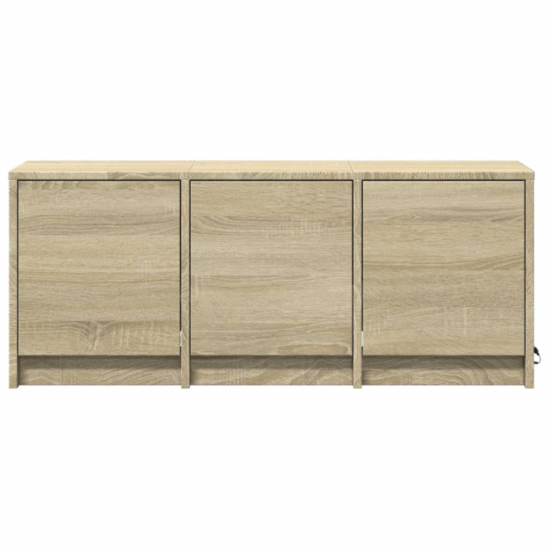 Szafka TV z LED, dąb sonoma, 97x34x40 cm
