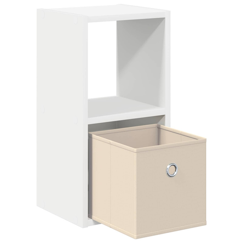 Stolik nocny z szufladą 2 pcs Biały 25,5 x 22 x 49,5 cm