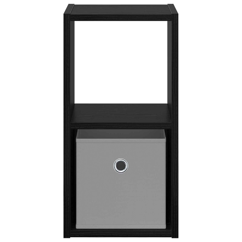 Stolik nocny z szufladą 2 pcs Czarny Dąb 25,5 x 22 x 49,5 cm