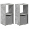 Stolik nocny 2 pcs Betonowy szary 25,5 x 22 x 49,5 cm