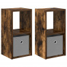 Stolik nocny z szufladą 2 pcs Dąb wędzony 25,5 x 22 x 49,5 cm